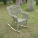 Hanish Resin Patio Rocking Chair in Green/Gray Laurel Foundry Modern Farmhouse® | 38 H x 25 W x 29 D in | Wayfair 92E2224AF73C4A2CAF2919E4A8D744A4