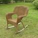 Hanish Resin Patio Rocking Chair in Brown Laurel Foundry Modern Farmhouse® | 38 H x 25 W x 29 D in | Wayfair 49B189E517124E9AA3E487B5DCF3922F