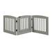 Archie & Oscar™ Daniella Free Standing Pet Gate Wood (a more stylish option) in Brown | 24 H x 72 W x 0.75 D in | Wayfair