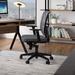 BDI TC-223 Chair Ergonomic Task Chair Aluminum/Upholstered in Gray | 37.25 H x 25.25 W x 24 D in | Wayfair 223DHF GRY