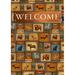 Toland Home Garden Quilted Wilderness Welcome 2-Sided Polyester 18 x 12.5 inch Garden Flag in Brown | 18 H x 12.5 W in | Wayfair 1112004