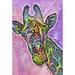 Toland Home Garden Neon Giraffe 28 x 40 inch House Flag, Polyester in Black/Pink | 40 H x 28 W in | Wayfair 1010913