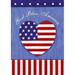 Toland Home Garden God Bless the U.S. 2-Sided Polyester 40 x 28 in. House Flag in Blue | 40 H x 28 W in | Wayfair 102625