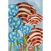 Toland Home Garden Red, White, and Tulip 2-Sided Polyester 18 x 12.5 inch Garden Flag in Blue/Brown/Gray | 18 H x 12.5 W in | Wayfair 1110219