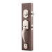 Copper Creek Handleset w/ Single Cylinder Deadbolt & Copper Creek Door Lever & Colonial Rosette in Gray | 17.5 H x 3.5 W x 6.325 D in | Wayfair