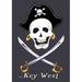 Toland Home Garden Swashbuckle-Key West 28 x 40 Inch House Flag in Black | 40 H x 28 W in | Wayfair 1012058