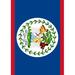 Toland Home Garden Flag of Belize Polyester 18 x 12.5 in. Garden Flag in Blue | 18 H x 12.5 W in | Wayfair 1110583