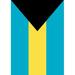 Toland Home Garden The Bahamas Polyester 18 x 12.5 inch Garden Flag in Black/Blue/Yellow | 18 H x 12.5 W in | Wayfair 1110728