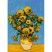 Toland Home Garden Van Gogh's Sunflowers Polyester 40 x 28 in. House Flag in Blue/Green/Orange | 40 H x 28 W in | Wayfair 1010856