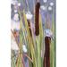 Toland Home Garden Blue Gnatcatcher Cattails 28 x 40 inch House Flag, Polyester in Gray | 40 H x 28 W in | Wayfair 109997