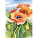 Toland Home Garden Poppies Posing 28 x 40 inch House Flag, Polyester in Gray/Green | 40 H x 28 W in | Wayfair 101184