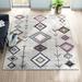 Blue/Gray 60 x 0.4 in Area Rug - Viv + Rae™ Spurgeon Tribal Native Grey Area Rug, Polypropylene | 60 W x 0.4 D in | Wayfair