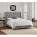 Wayfair Custom Upholstery™ Rita Tufted Low Profile Standard Bed Upholstered/Metal in Black | 56 H x 84 W x 85 D in CSTM1859 40850396