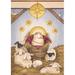 Toland Home Garden Nativity 2-Sided Polyester 18 x 12.5 inch Garden Flag in Brown | 18 H x 12.5 W in | Wayfair 117273