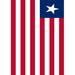 Toland Home Garden Flag of Liberia 28 x 40 inch House Flag, Polyester in Red | 40 H x 28 W in | Wayfair 1010655