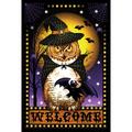 Toland Home Garden Halloween Fortune Polyester 18 x 12.5 in. Garden Flag in Black/Orange | 18 H x 12.5 W in | Wayfair 1110560