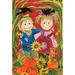 Toland Home Garden Scarecrow Love Polyester 18 x 12.5 in. Garden Flag in Green/Red | 18 H x 12.5 W in | Wayfair 1110461