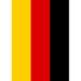 Toland Home Garden Flag of Germany Polyester 18 x 12.5 in. Garden Flag in Black/Red/Yellow | 18 H x 12.5 W in | Wayfair 1110623