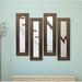 Charlton Home® 4 Piece Kincannon Brazilian Panels Modern & Contemporary Mirror Set Wood in Brown | 21.5 H x 9.5 W x 1 D in | Wayfair