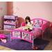 Delta Children Minnie Mouse Toddler Bed Plastic/Metal in Pink, Size 26.25 H x 30.25 W x 56.25 D in | Wayfair BB86686MN-1061