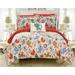 Zoomie Kids Dorsey Comforter Set Polyester/Polyfill/Microfiber in Orange | Full Comforter + 7 Additional Pieces | Wayfair