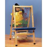 Childcraft Adjustable Double Sided Art Easel Wood in Brown | 44.5 H x 24 W x 26.625 D in | Wayfair 272203