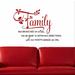 Decal the Walls Family Like Branches on a Tree' Two-tone Wall Decal Vinyl in Red/Black | 18 H x 26 W in | Wayfair QT-7005R