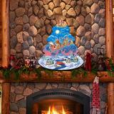 The Holiday Aisle® Nativity Advent Calendar Hanging Figurine Wood Door Hanger Wall Decor Wood in Brown | 24 H x 18 W x 0.25 D in | Wayfair