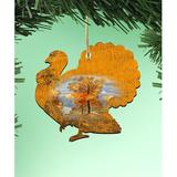 The Holiday Aisle® Scenic Turkey Hanging Figurine Wood Door Hanger Wall Decor Wood in Brown | 24 H x 18 W x 0.25 D in | Wayfair