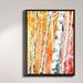DiaNoche Designs 'Falling For Color Birch Trees' Framed Print on Canvas in Orange Canvas in Green/Orange | 25.75 H x 19.75 W x 1 D in | Wayfair