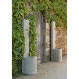 Campania International Echo Concrete Fountain w/ Light | 64 H x 14 W x 16 D in | Wayfair FT-119-VE