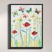 DiaNoche Designs 'April Butterflies' Framed Graphic Art Print in Green/Yellow | 21.75 H x 17.75 W x 1.75 D in | Wayfair