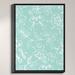 DiaNoche Designs 'Blue Flora Mix' Graphic Art Print on Wrapped Framed Canvas in Blue/White | 17.75 H x 13.75 W x 1 D in | Wayfair