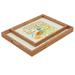 East Urban Home Our Love Grows Endlessly Serving Tray Wood in Brown/White | 1.75 H x 22.5 W in | Wayfair EHME8912 33820500