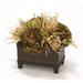 Red Barrel Studio® Natural Banksia Proteas w/ Grass & Hydrangeas in Wicker Basket Polysilk | 18 H x 22 W x 14 D in | Wayfair