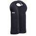 Built NY BUILT 2-Bottle Neoprene Wine/Water Bottle Carry Tote in Black | 15 H x 9.5 W x 0.59 D in | Wayfair 2B-BLK