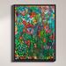 DiaNoche Designs 'Serendipity' Framed Graphic Art on Canvas in Multi-Color Canvas in Black/Green/Orange | 25.75 H x 19.75 W x 1 D in | Wayfair