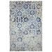 Blue/Navy 90 x 0.75 in Area Rug - CompanyC Batik Floral Handmade Tufted Wool Navy/Beige Area Rug Wool | 90 W x 0.75 D in | Wayfair 10828-NAVY-76X96