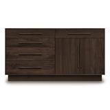 Copeland Furniture Moduluxe 5 Drawer 66.125" W Solid Wood Combo Dresser Wood in Red | 35 H x 66.125 W x 18 D in | Wayfair 4-MOD-71-53
