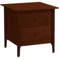 Copeland Furniture Sarah 2 Drawer Nightstand Wood in Red | 24 H x 24 W x 24 D in | Wayfair 2-SRH-20-33