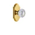 Grandeur Arc Plate Double Dummy w/ Versailles Crystal Door Knob Brass/Crystal in Yellow | 4.75 H x 2.5 W x 2.74 D in | Wayfair 811503