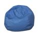 Children's Factory Faux Leather Classic Bean Bag Faux Leather/Water Resistant in Blue | 17 H x 35 W x 35 D in | Wayfair CF610-005