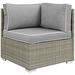 Havenside Home Bocabec Fabric Outdoor Patio Corner by Modway Wicker/Rattan in Gray | 34 H x 30 W x 30 D in | Wayfair EEI-2956-LGR-GRY