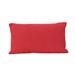 Ebern Designs Isavella Water Resistant Rectangular Outdoor Lumbar Pillow Polyester/Polyfill blend in Red | 11.5 H x 18.5 W x 6 D in | Wayfair