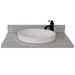 Bellaterra Home 31" Single Bathroom Vanity Top w/ Sink Ceramic/Stone/Granite in Gray | 2 H x 31 W x 22 D in | Wayfair 430003-31-GYRD