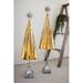 The Holiday Aisle® Folded Gold Metal Trees w/ Silver Star Metal | 38 H x 9.5 W x 9.5 D in | Wayfair DE6D3EF7CBFA4BDBBDA19E43B6D7958E