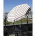 Heininger Holdings LLC 6' Italian Striped Patio Umbrella Metal in White | Wayfair 1396