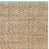 White 60 x 36 x 0.63 in Area Rug - Breakwater Bay Doleman Handmade Flatweave Aqua Area Rug Cotton/Jute & Sisal | 60 H x 36 W x 0.63 D in | Wayfair