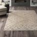 White 94 x 0.47 in Area Rug - Greyleigh™ Bridgeton Abstract Charcoal/Taupe Area Rug Polyester/Polypropylene | 94 W x 0.47 D in | Wayfair