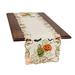 The Holiday Aisle® Adamson Floral Halloween Table Runner Polyester in Brown | 15 D in | Wayfair 9E8A060457034DBEAB11E1BD051A59C4
